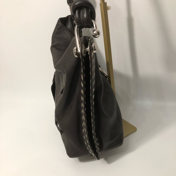 BCBGMaxAzria Signature Brown Shoulder Bag - Picture 13 of 16